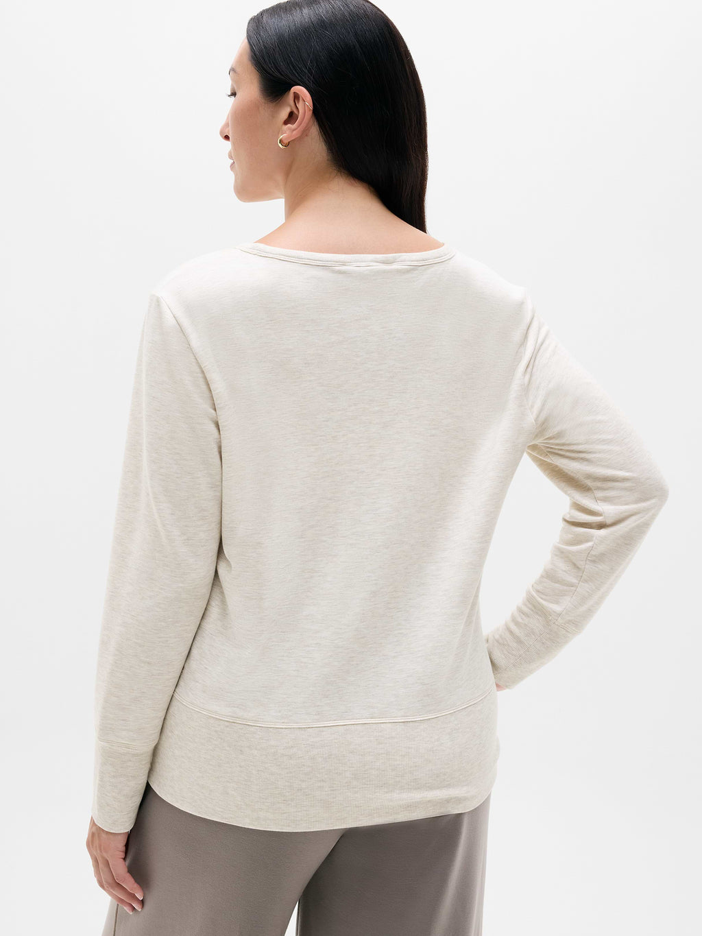 Coaster Luxe V-Neck Sweatshirt - Sandstone Heather