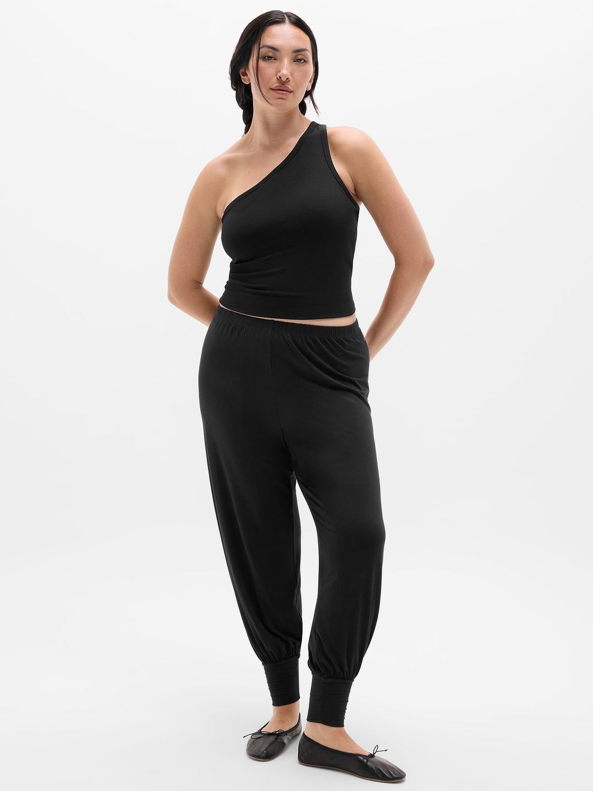 Dream Drape Mid Rise Pant - Black