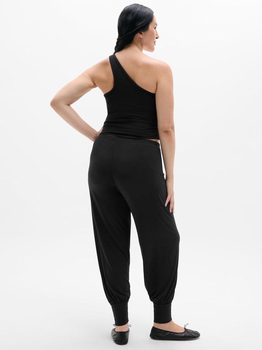Dream Drape Mid Rise Pant - Black