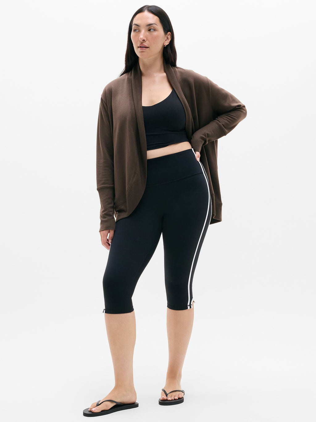 Coaster Luxe Open Cardigan - Truffle