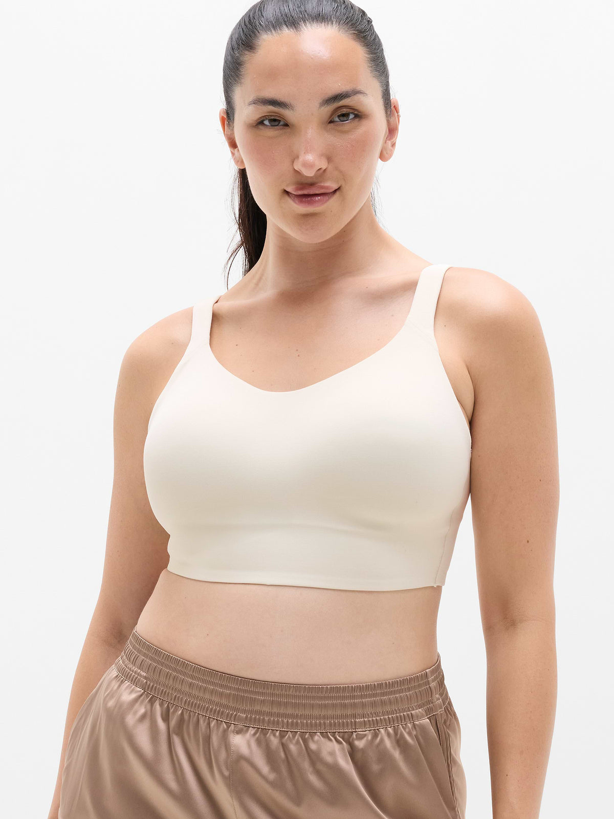 Perfect Form Strappy Longline Bra A-C - Pearl