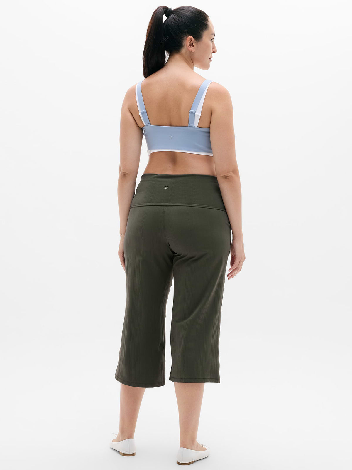 Eternity Rib Crop Wide Leg - Jungle