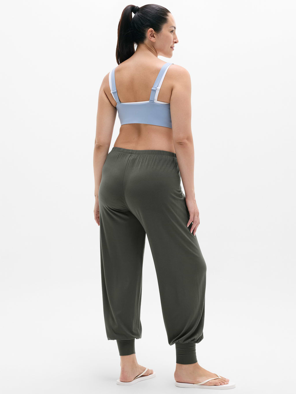 Dream Drape Mid Rise Pant - Jungle