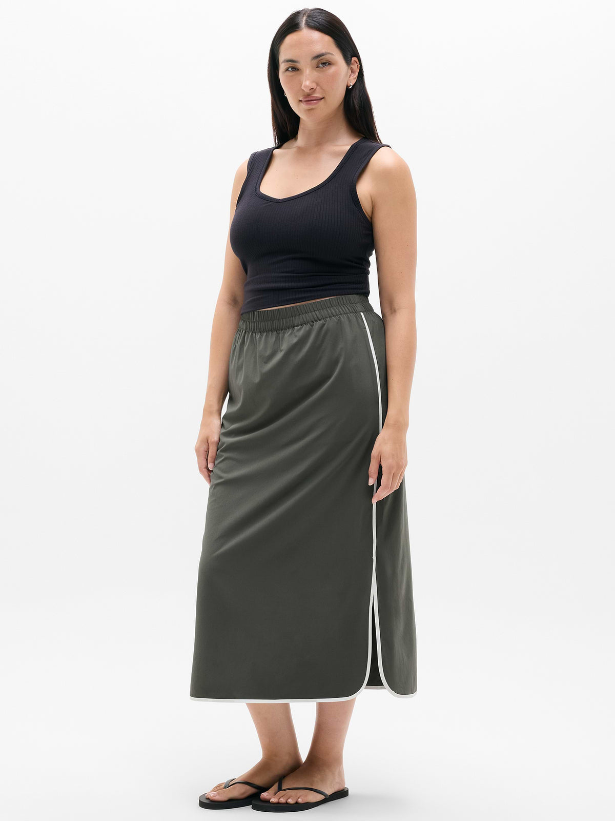 Journey Maxi Skirt - Jungle/White