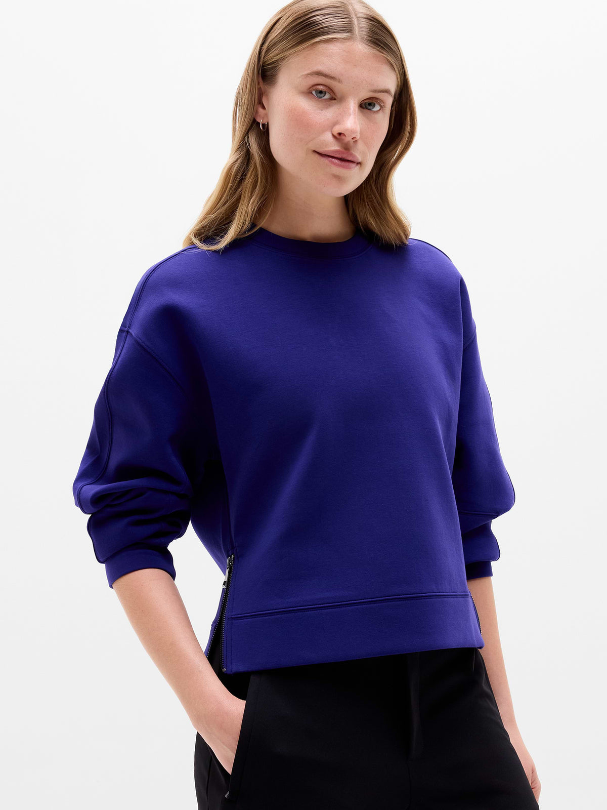 Form Knit Crew Sweatshirt - Mystic