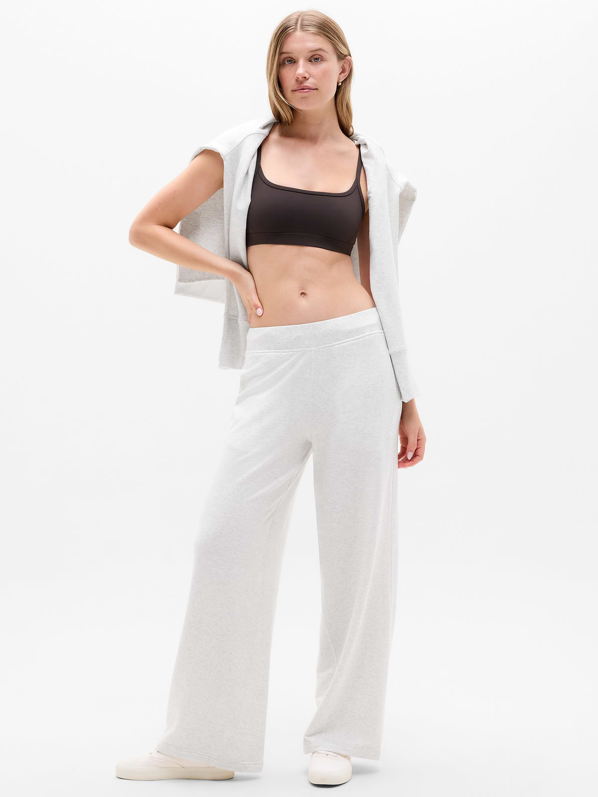 Coaster Luxe Straight Leg Pant - Fog Grey Heather