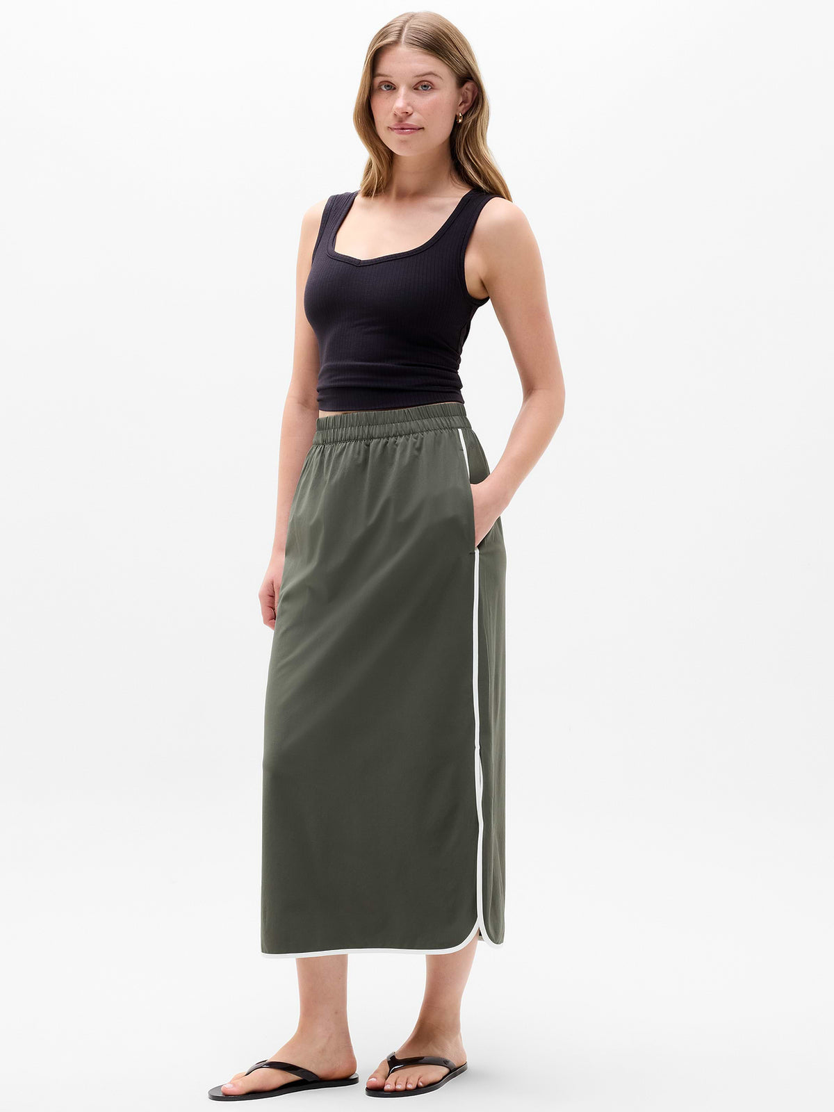 Journey Maxi Skirt - Jungle/White