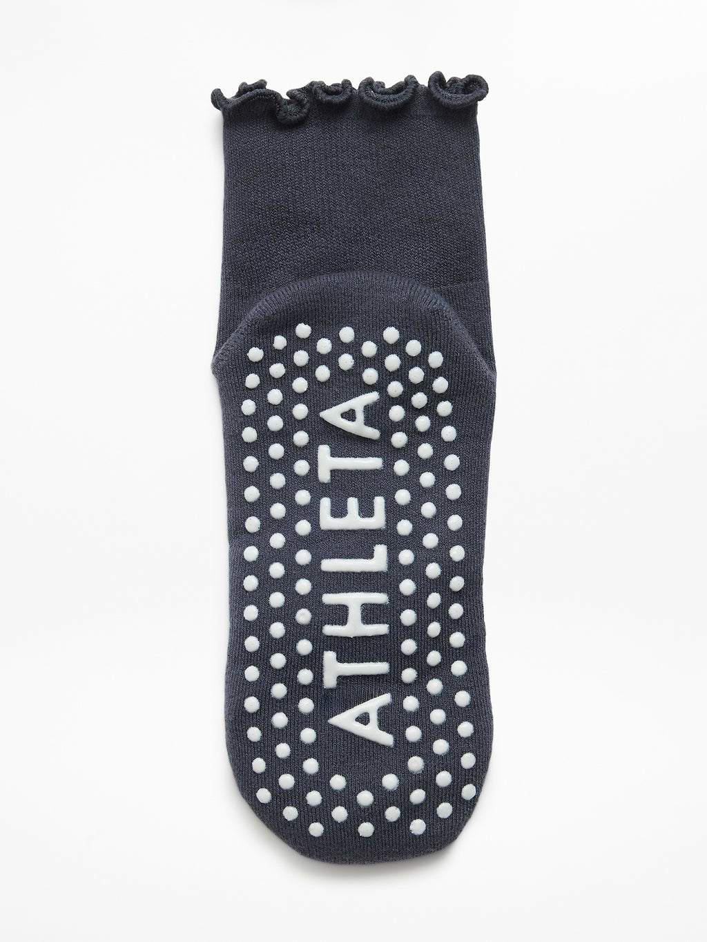 Ruffle Grip Sock - Ash
