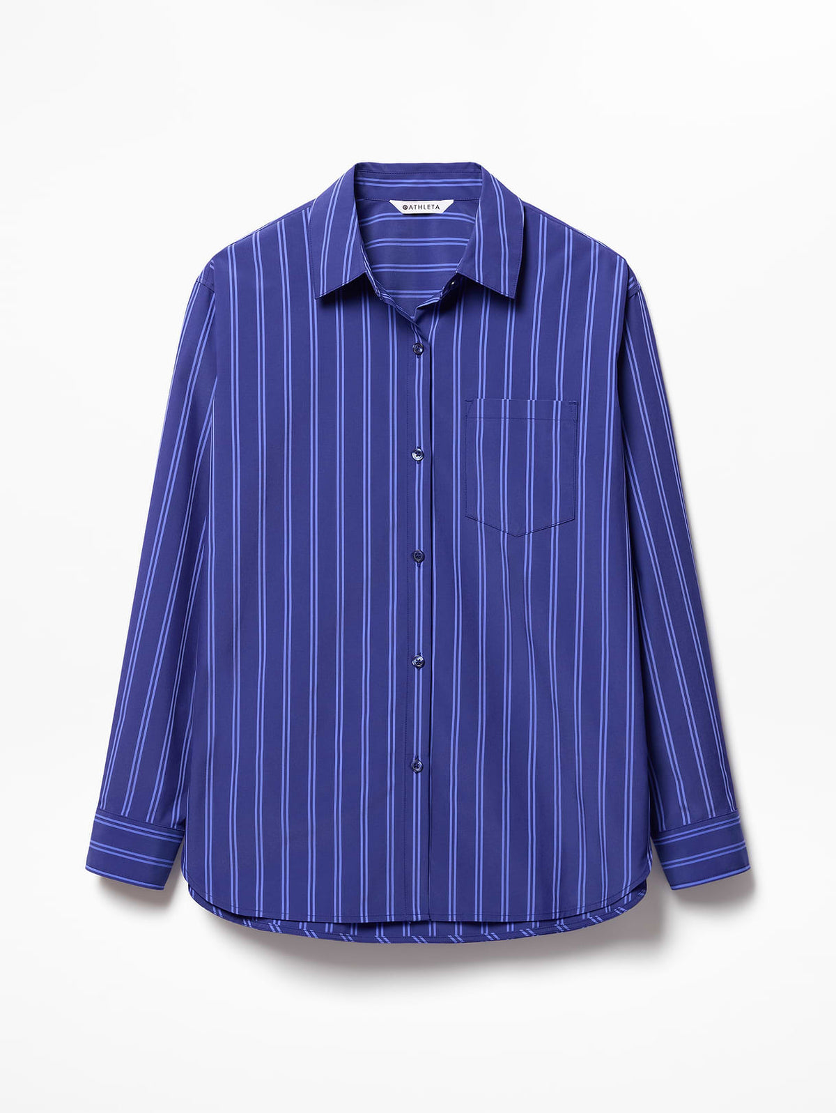 Midday Relaxed Poplin Shirt - Mystic/Morning Glory