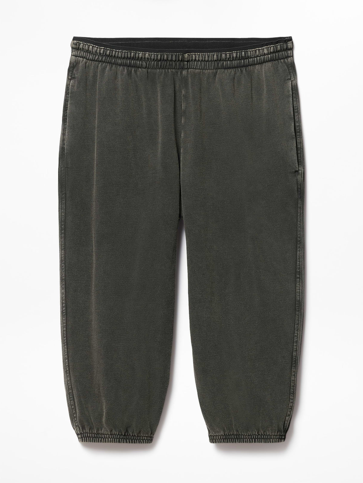 Airy Cotton Terry Snow Wash Capri - Ash