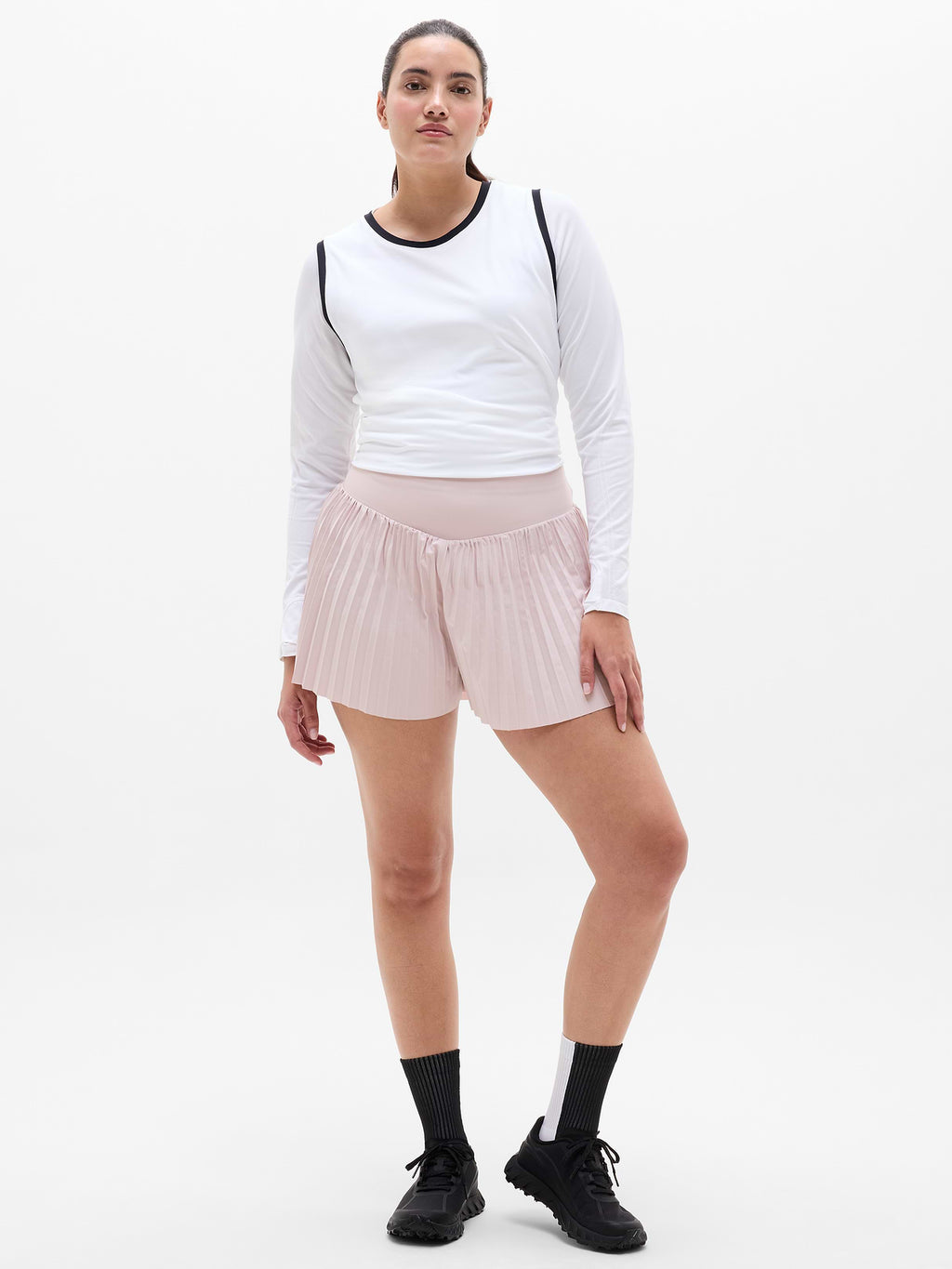 Featherweight Plissé Run Short - Halo