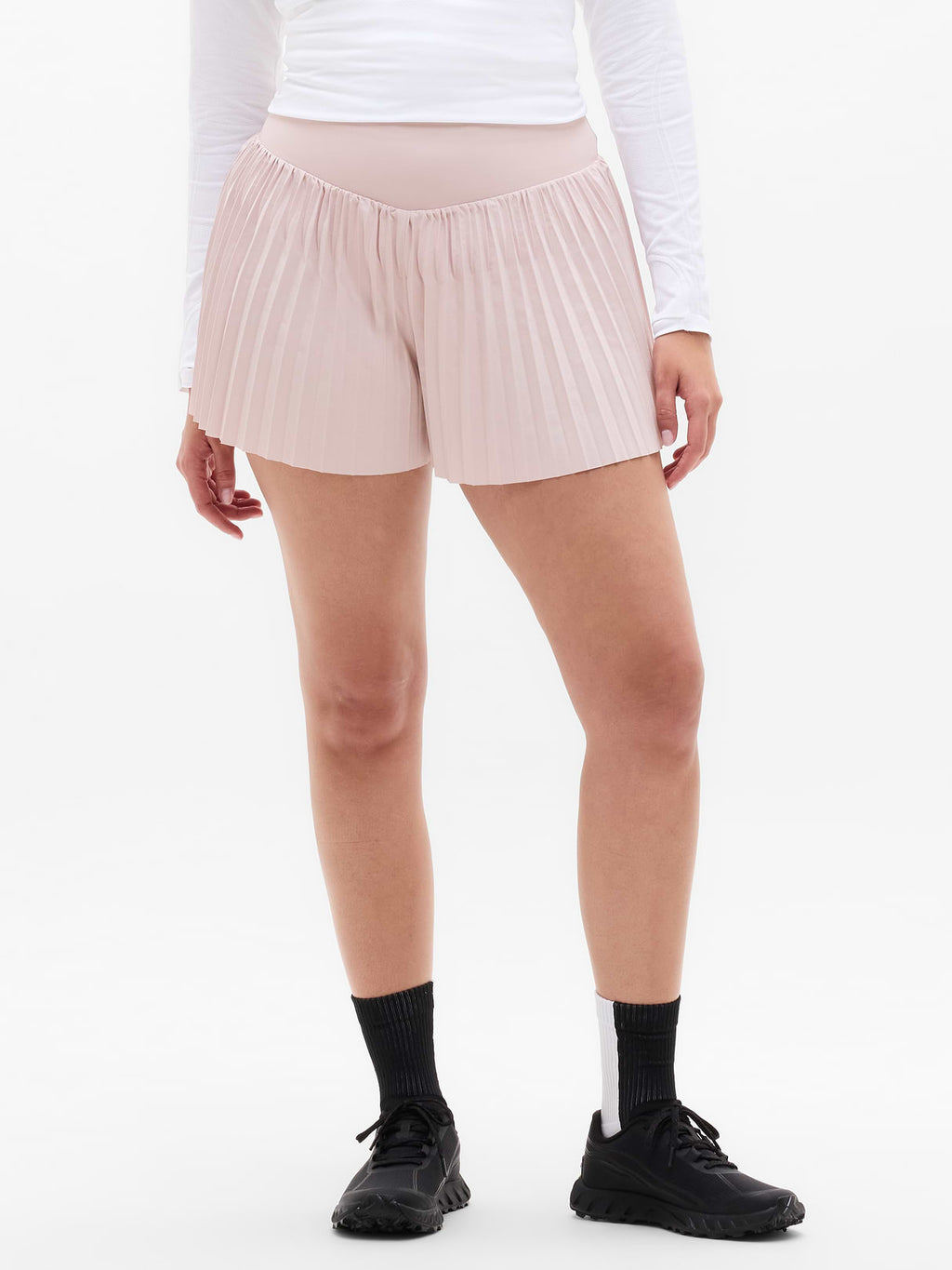 Featherweight Plissé Run Short - Halo