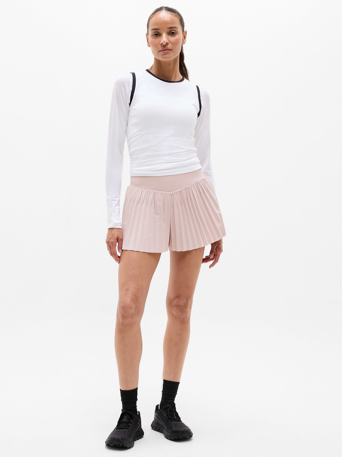 Featherweight Plissé Run Short - Halo