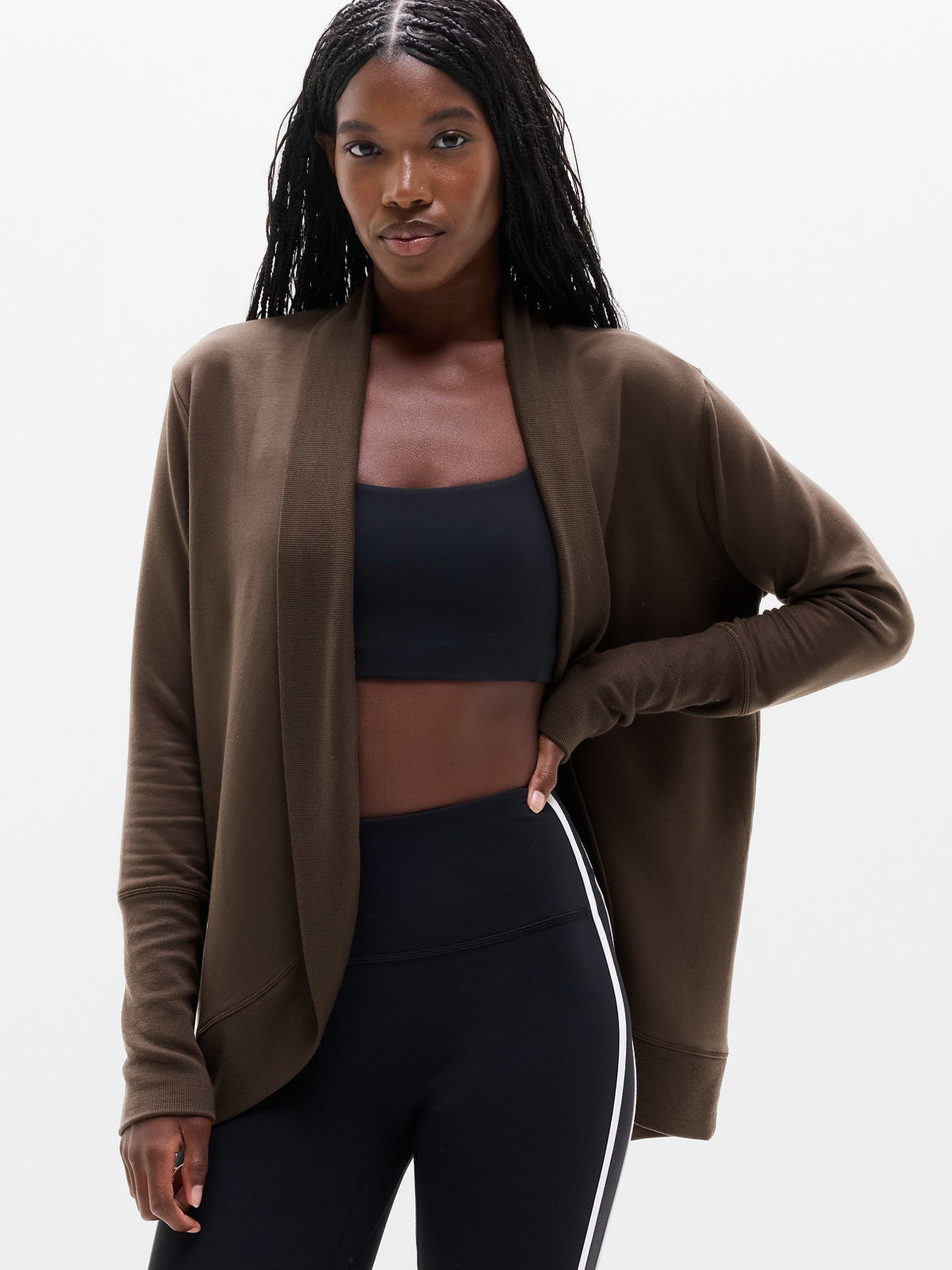 Coaster Luxe Open Cardigan - Truffle