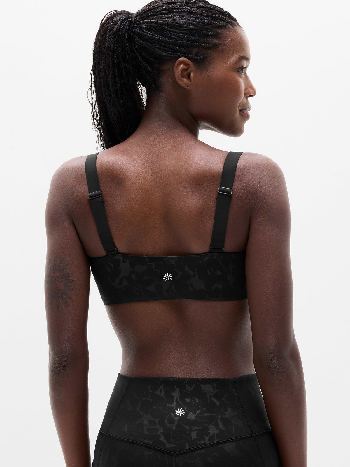 Reform Adjustable Sports Bra A-C - Esme Floral Black