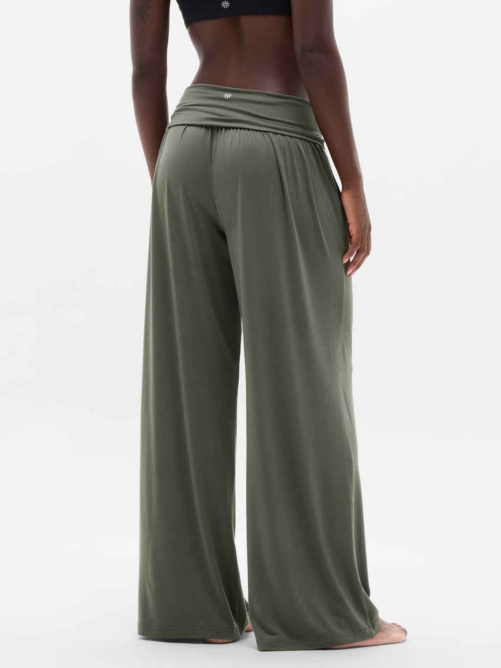 Dream Drape Mid Rise Pant - Jungle