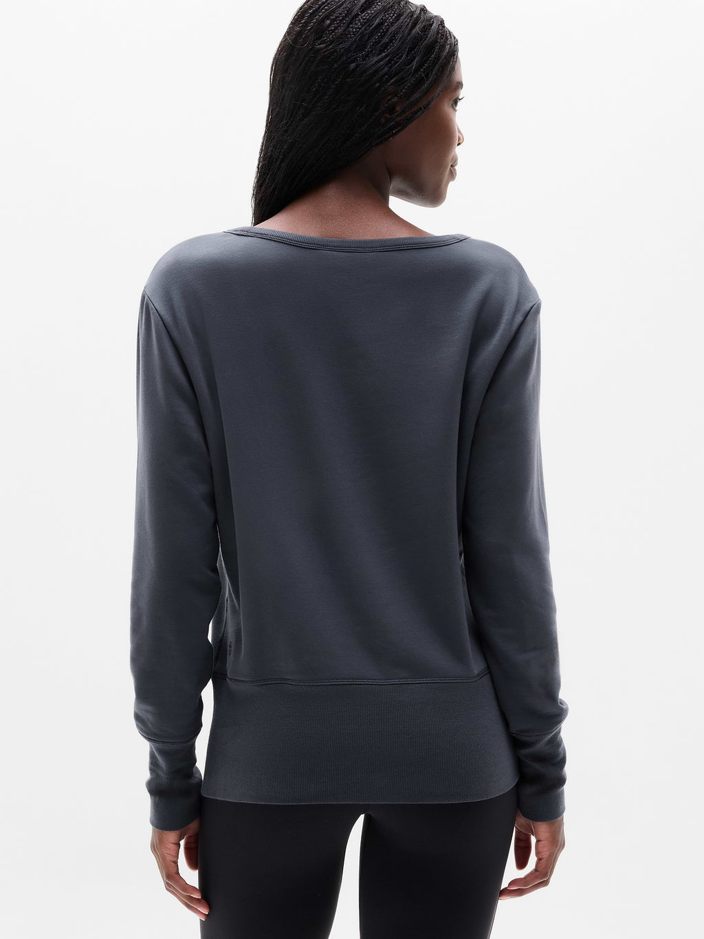 Coaster Luxe V-Neck Sweatshirt - Ash