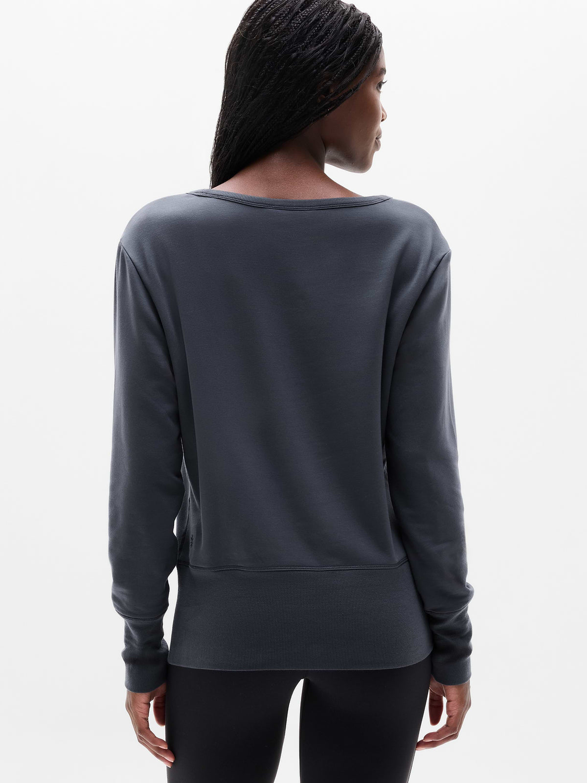 Coaster Luxe V-Neck Sweatshirt - Ash