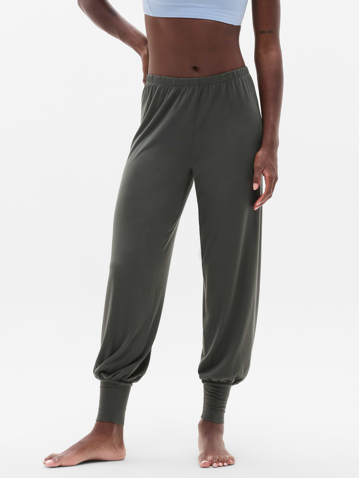 Dream Drape Mid Rise Pant - Jungle