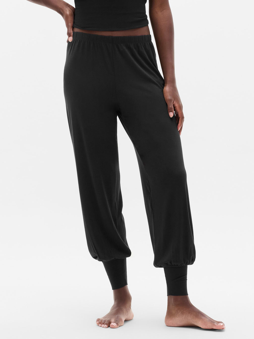 Dream Drape Mid Rise Pant - Black