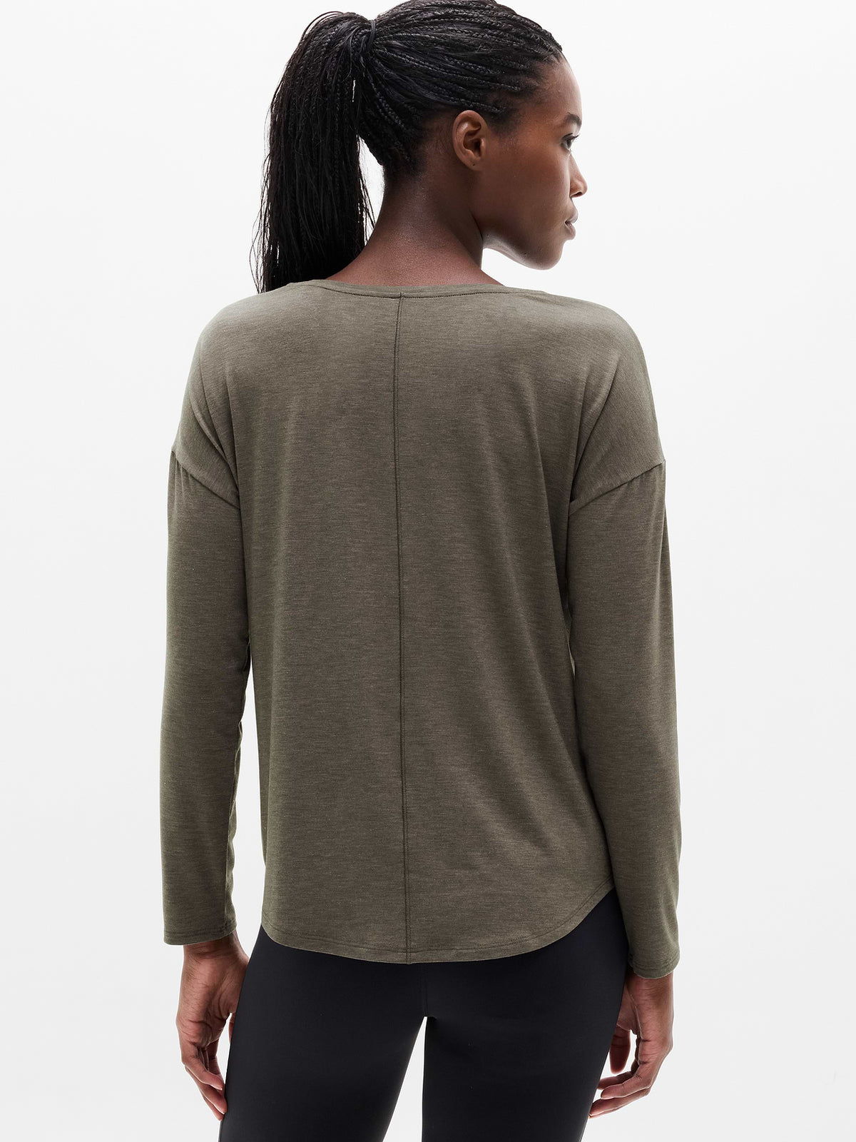 Move With Ease Top - Jungle Heather