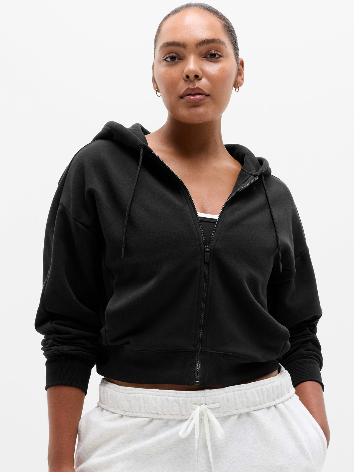 Forever Fleece 1/4 Zip Sweatshirt - Black