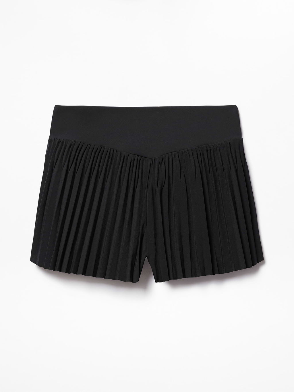 Featherweight Plissé Run Short - Black