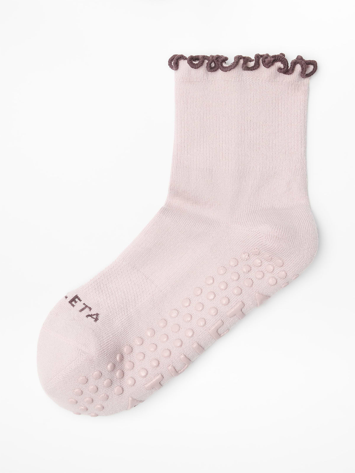 Ruffle Grip Sock - Halo