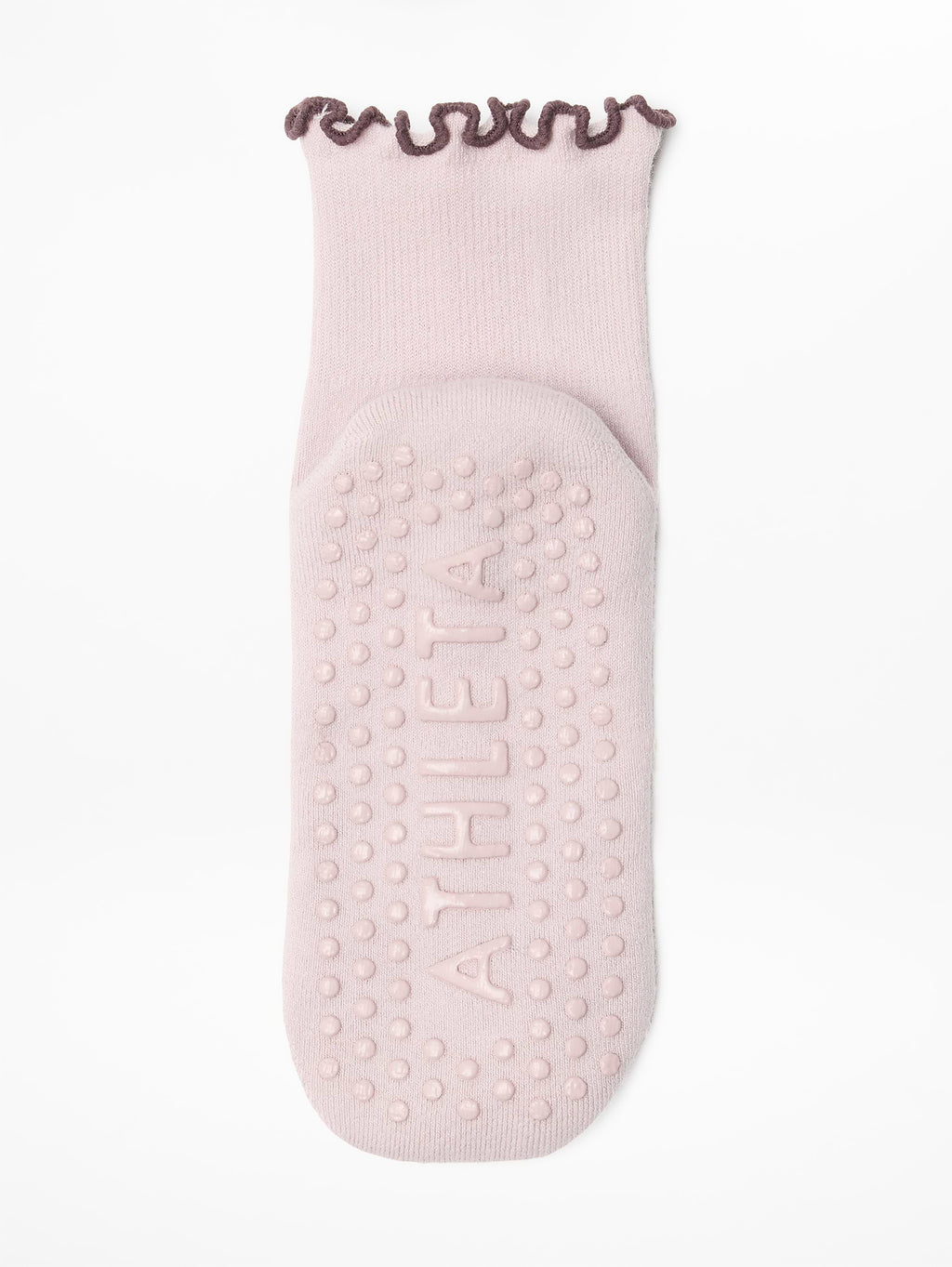 Ruffle Grip Sock - Halo