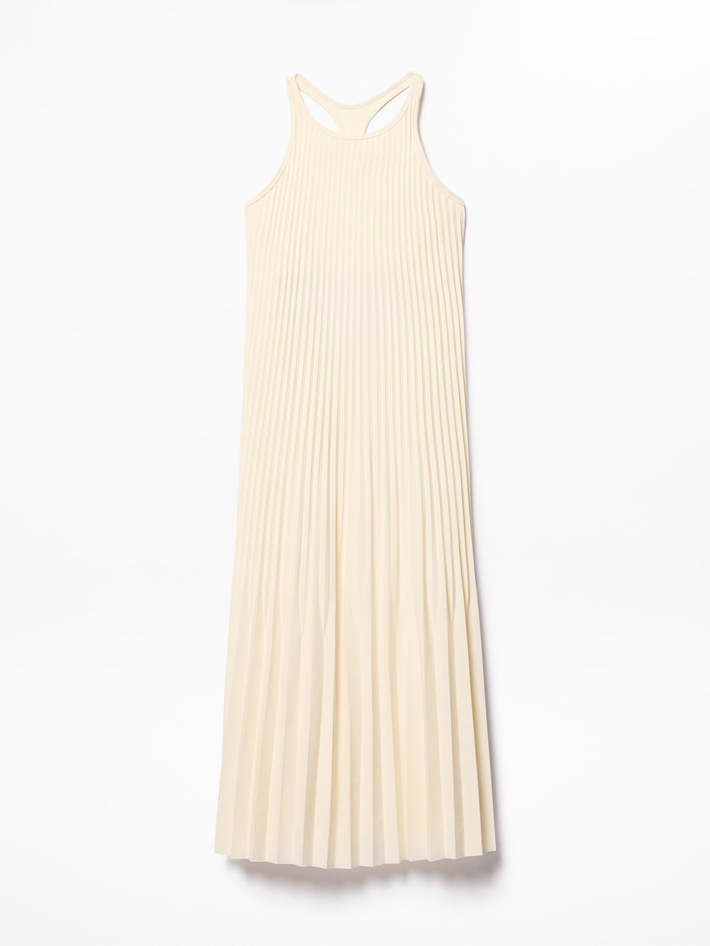 Featherweight Plissé Dress - Pearl