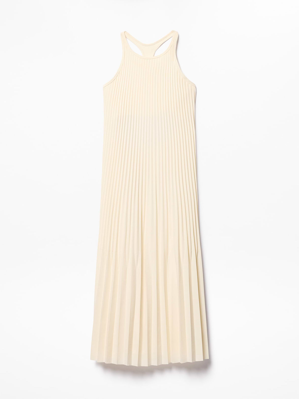 Featherweight Plissé Dress - Pearl
