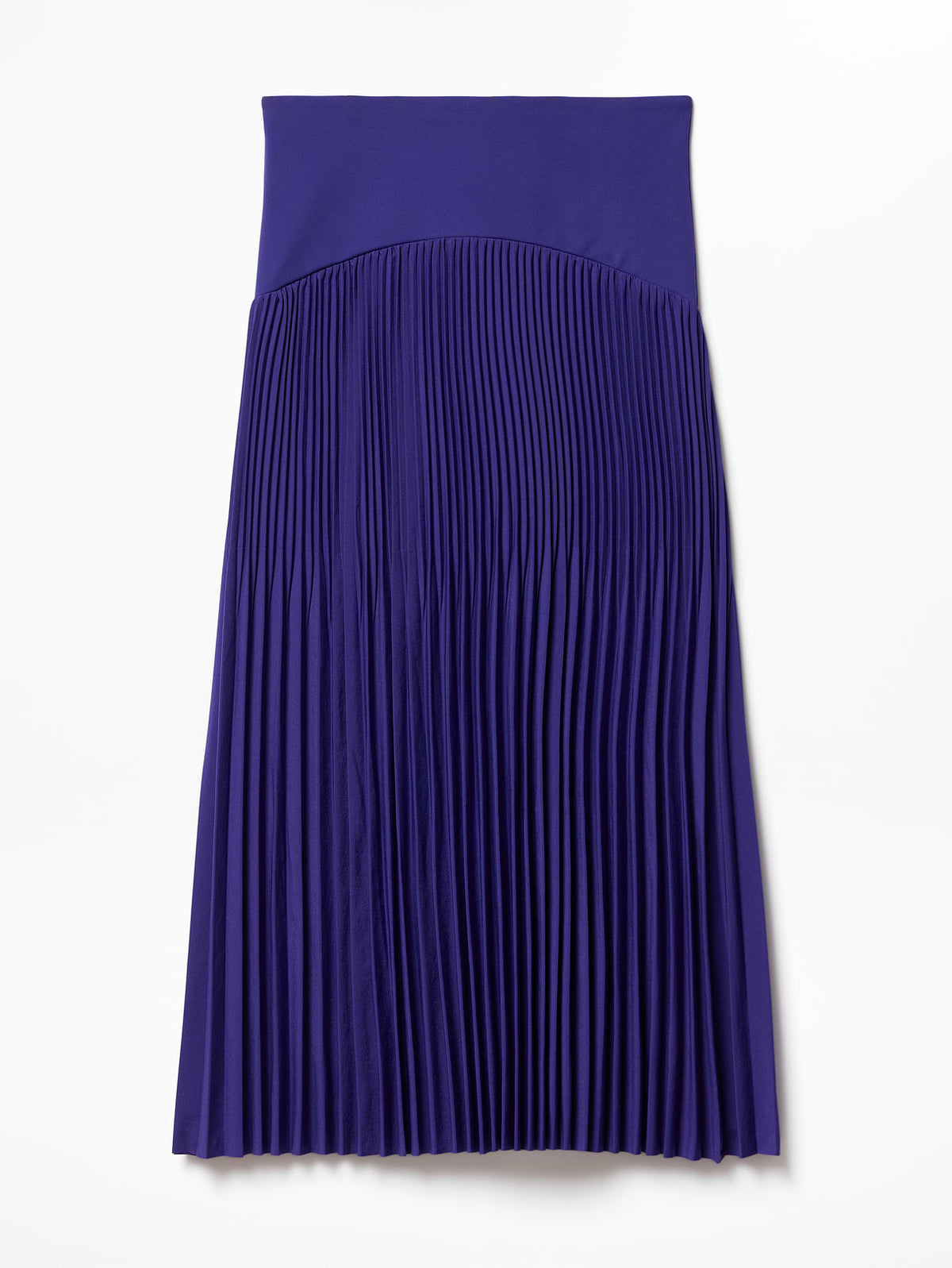 Featherweight Plissé Midi Skirt - Mystic