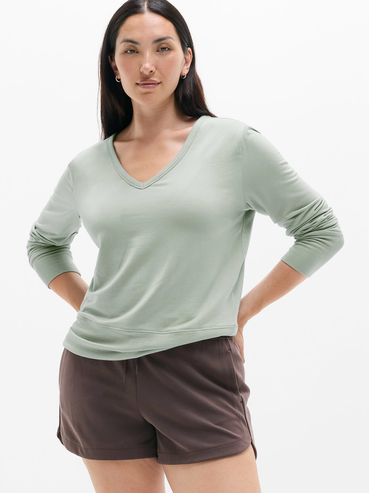 Coaster Luxe V-Neck Sweatshirt - Vera