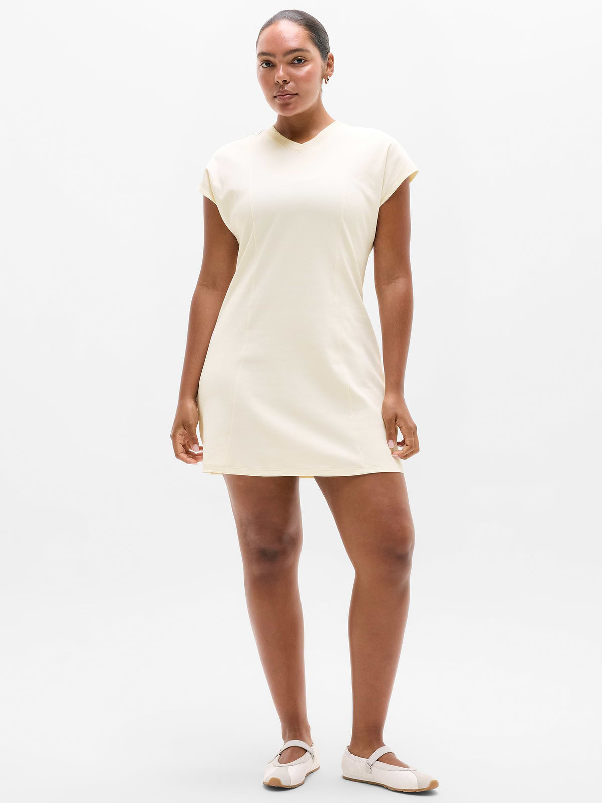 Wishful Cotton Dress - Pearl