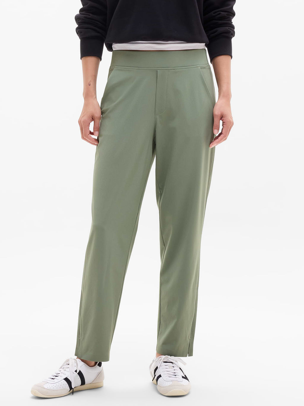 Brooklyn Mid Rise Ankle Pant - Cacti