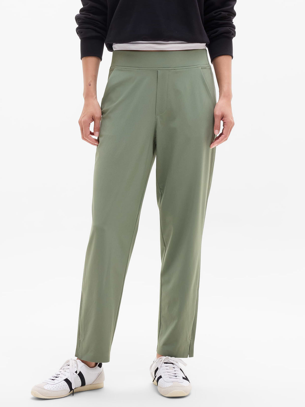 Brooklyn Mid Rise Ankle Pant - Cacti
