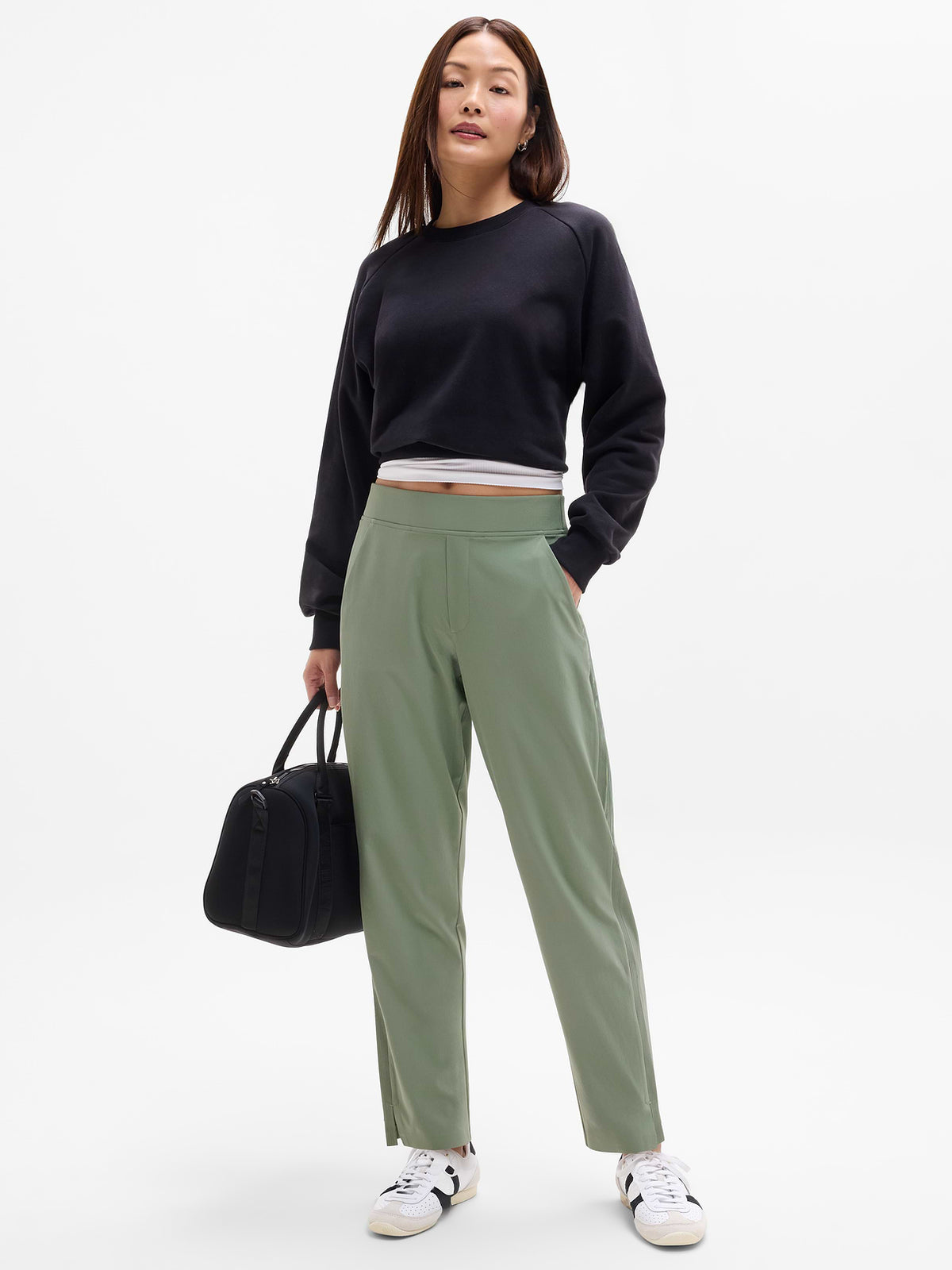 Brooklyn Mid Rise Ankle Pant - Cacti
