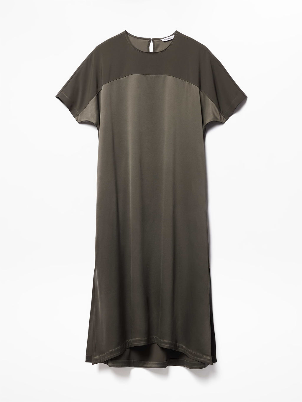 Featherweight Satin Dress - Jungle