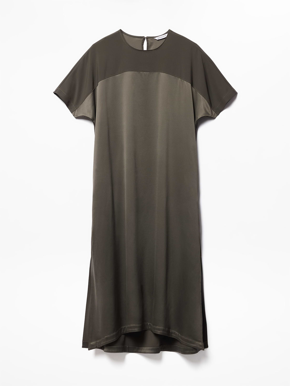 Featherweight Satin Dress - Jungle