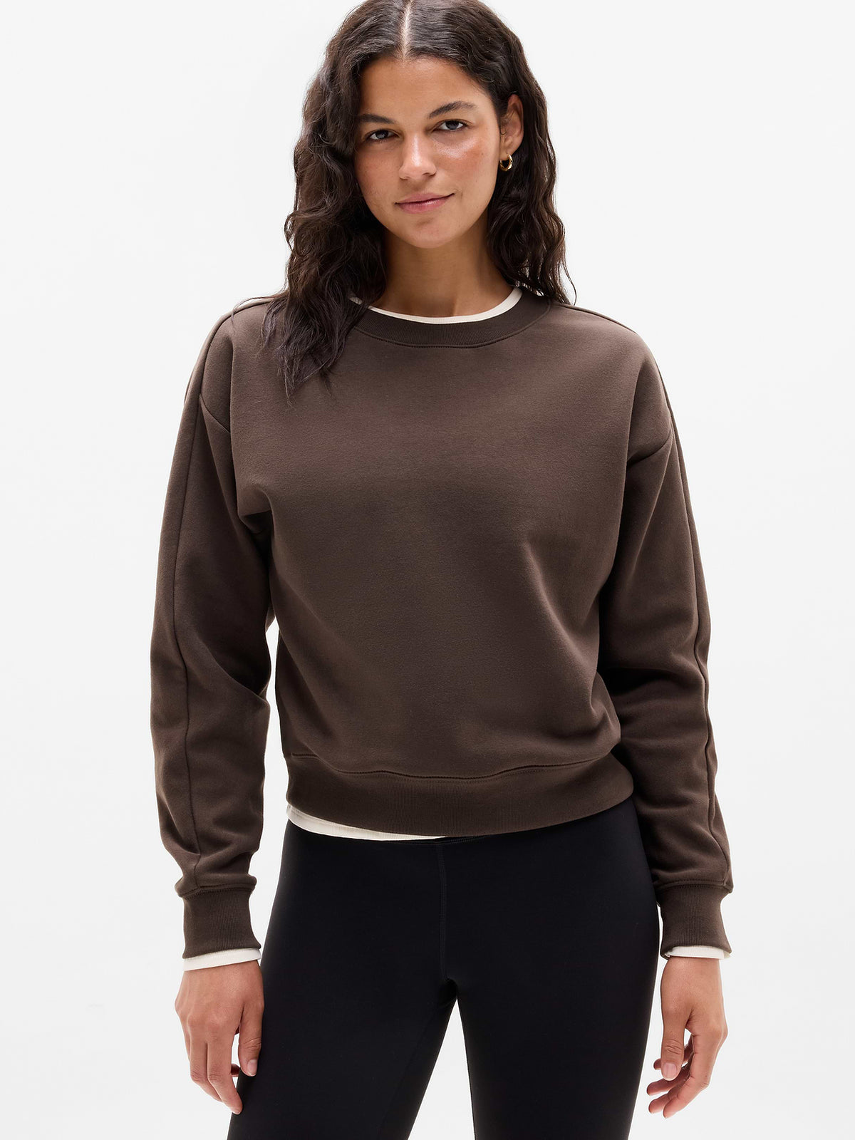 Forever Fleece Classic Crew Sweatshirt - Truffle