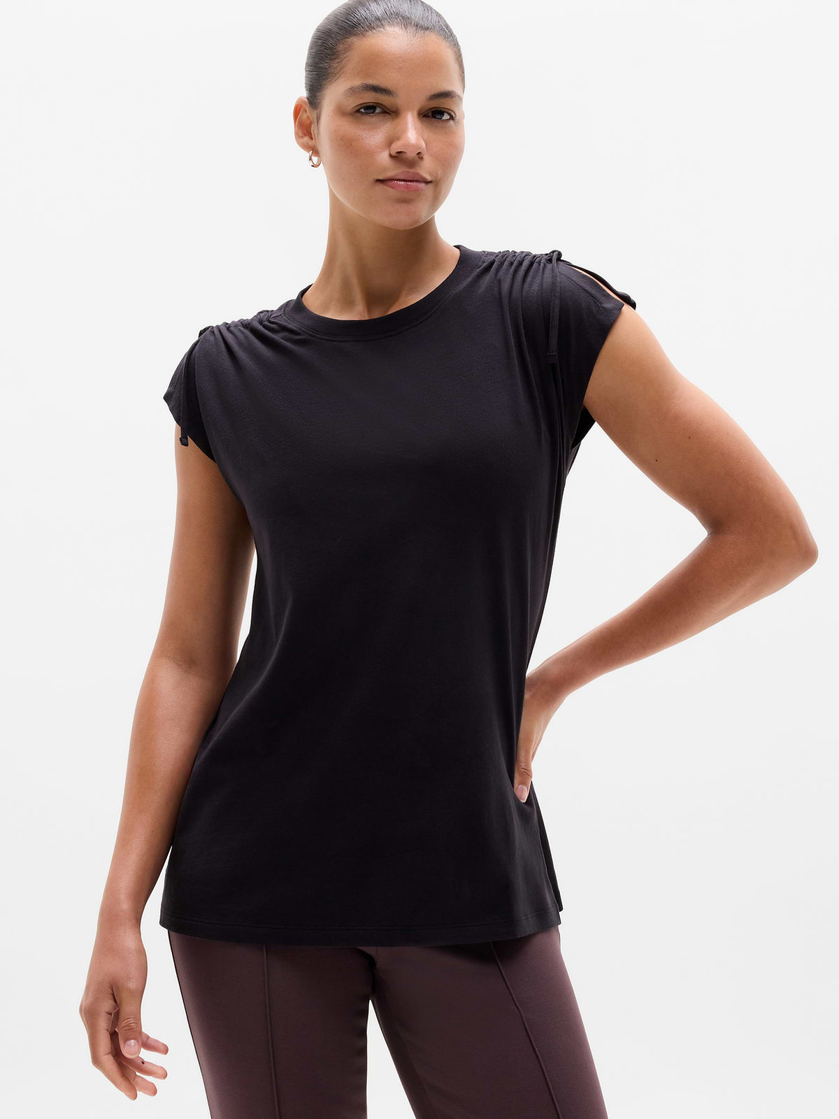 Favorite Cotton Cinched Tee - Black