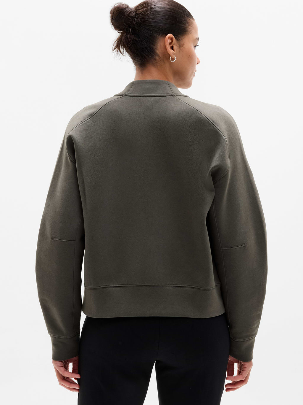 Form Knit Bomber Sweatshirt - Jungle