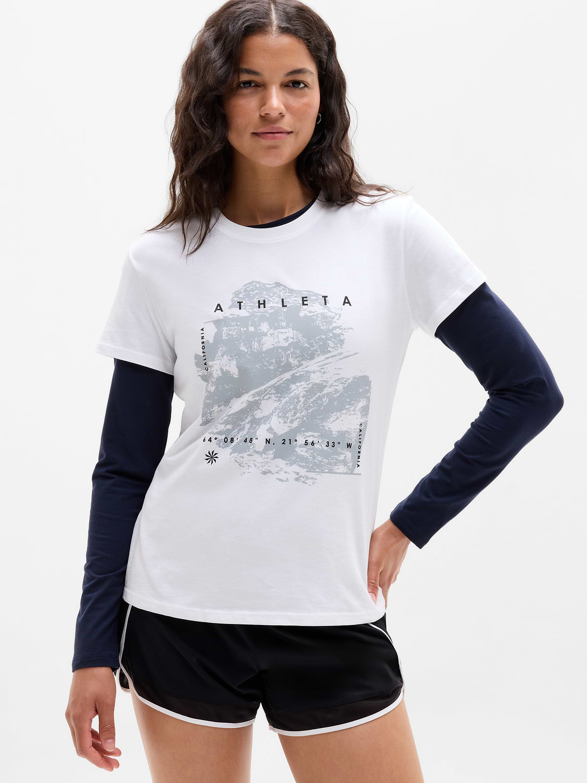 Favorite Cotton Classic Tee - World Scenic White