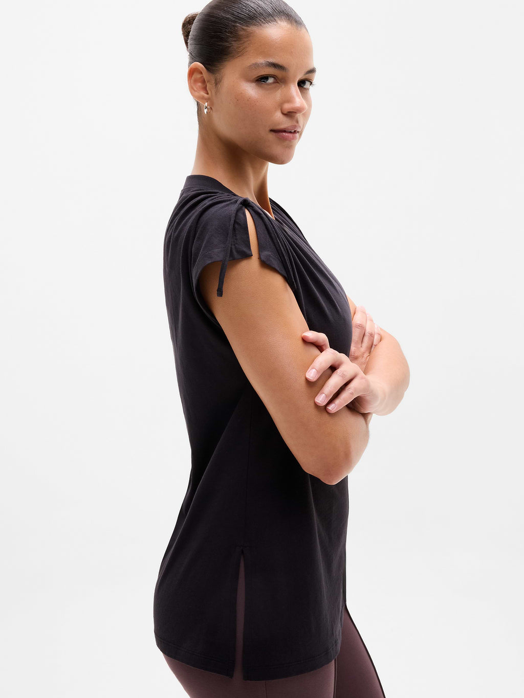 Favorite Cotton Cinched Tee - Black