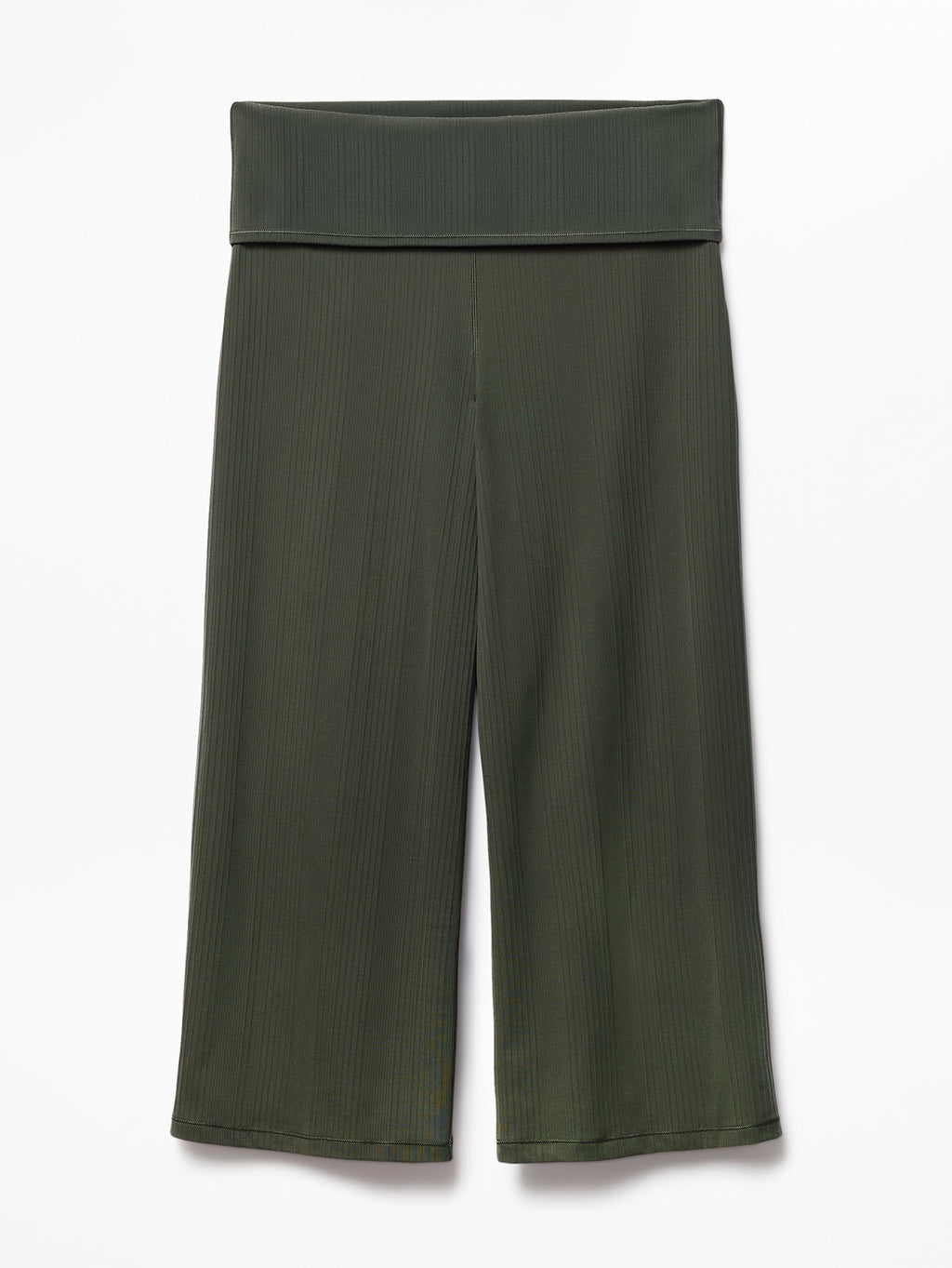 Eternity Rib Crop Wide Leg - Jungle