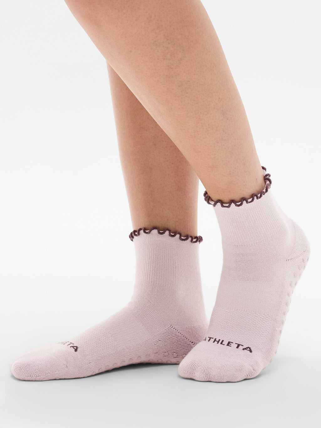 Ruffle Grip Sock - Halo