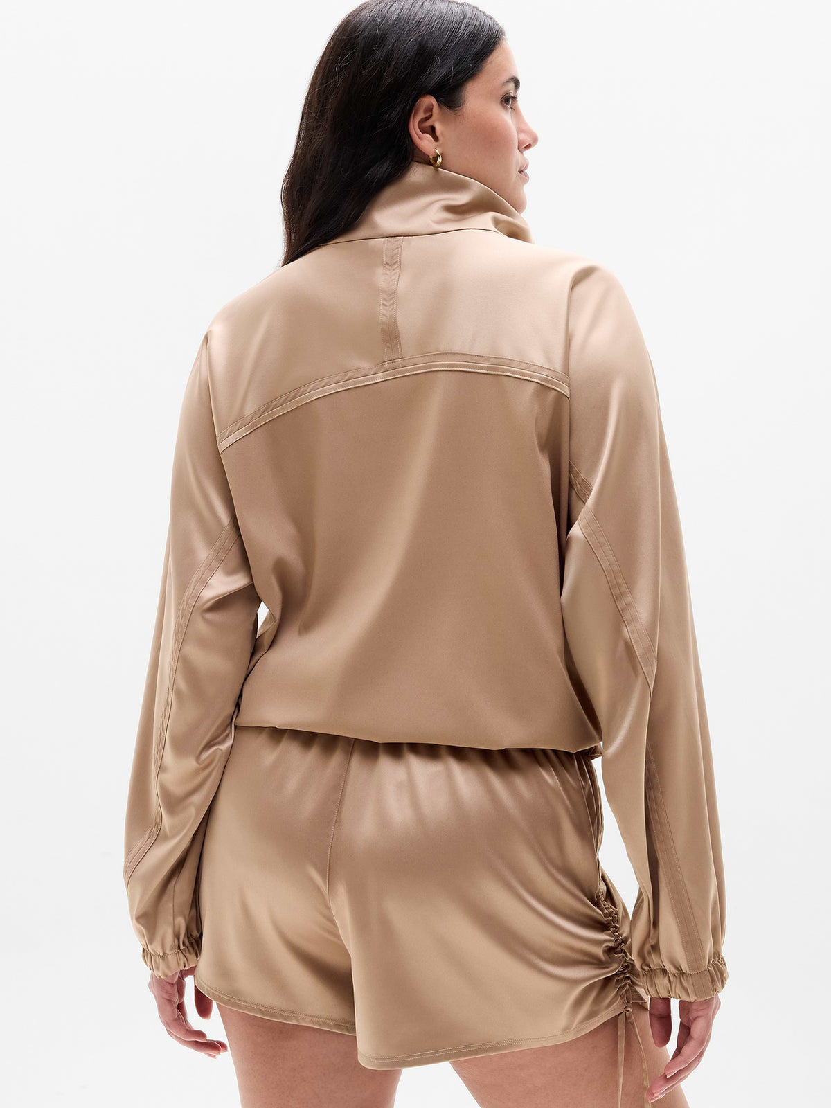 Featherweight Satin Jacket - Savanna