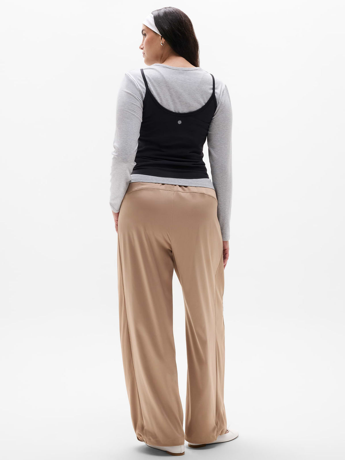 Featherweight Satin Pant - Savanna