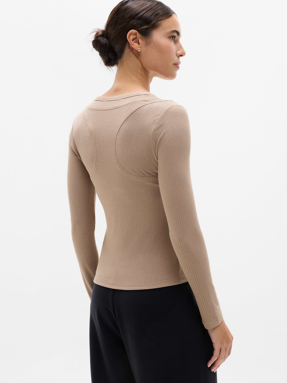 Perfect Rib Layered Top - Savanna
