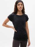 Dream Drape Asym Tee - Black